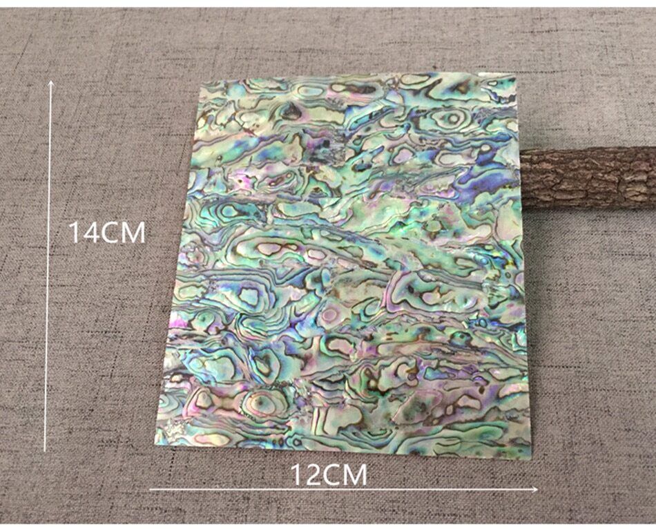 Abalone Shell Sheets Natural Mother Of Pearl Laminate Craft Carved Inlay 14x12cm
