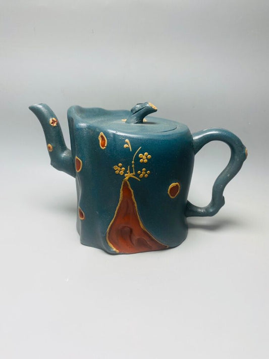 Chinese Yixing Zisha Clay Handmade Exquisite Teapot （梅桩壶 底款：蒋蓉）