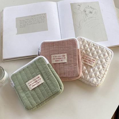 Napkin Storage Bag Cotton Coin Purse Jewelry Organizer Pouch Makeup Cosmetic Bag