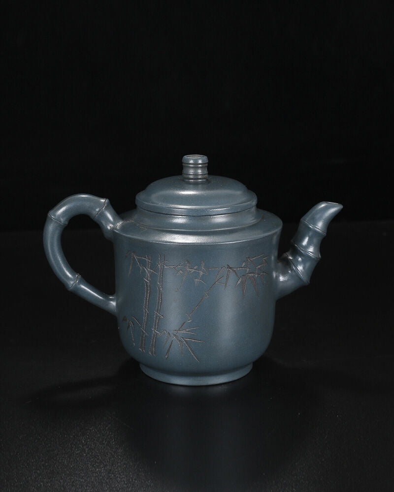 Chinese Yixing Zisha Clay Handmade Exquisite Teapot （啜墨看茶 盖款：顾景洲）