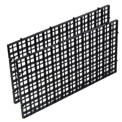 Aquarium Filter Net 2Pcs Fish Tank Black Grids Divider Tray Crate Filtering Mesh