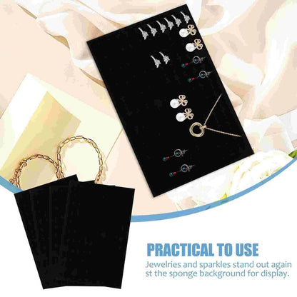 Jewelry Insert Tray Pad Sponge Mat Display Earring Ring Holder Organizer 28x18cm