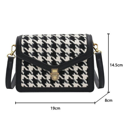 Houndstooth Crossbody Bag Shoulder Handbags Female Luxury Trending Bag Purses