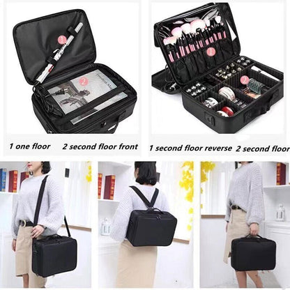 Makeup Bag Embroidered Art Clapboard Makeup Case Cosmetic Bags Women