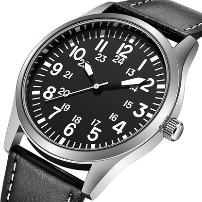 Wrest Watch 42mm Pilot Collection Easy Reading Japanese Movement Display Watch