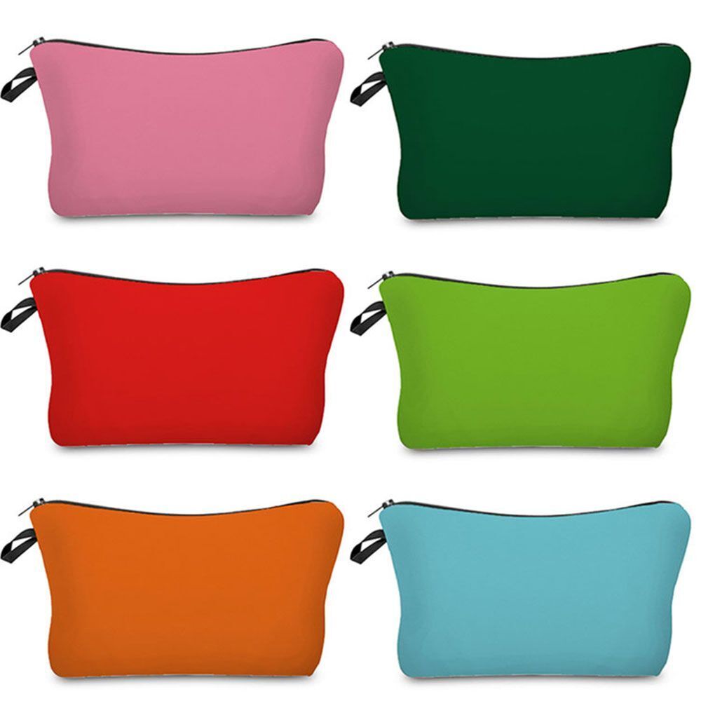 Heat Transfer Cosmetic Bags Toiletry Purse Waterproof Makeup Organizer Storage