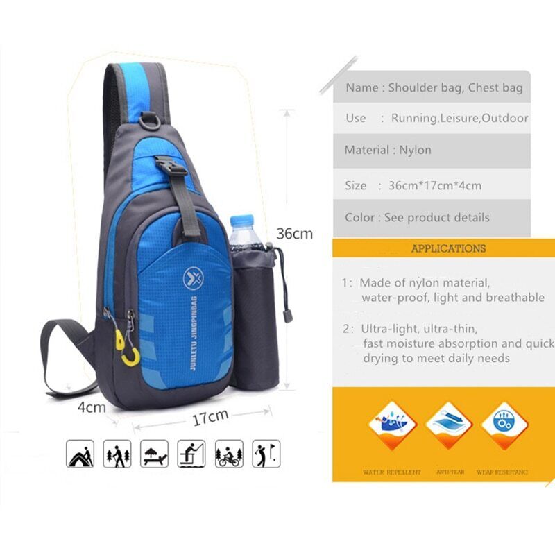 Men Travel Hiking Shoulder Bag Women Chest Backpack Sports Outdoor Computer Bag