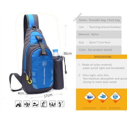 Men Travel Hiking Shoulder Bag Women Chest Backpack Sports Outdoor Computer Bag