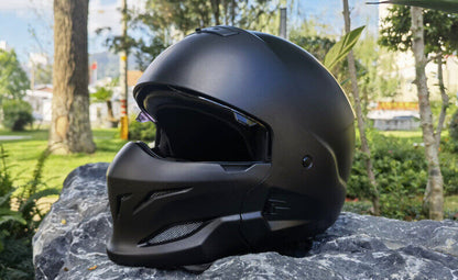 DOT Motorcycle Helmet Men Open Face Full Face Helmet for Street Cruiser Scooter