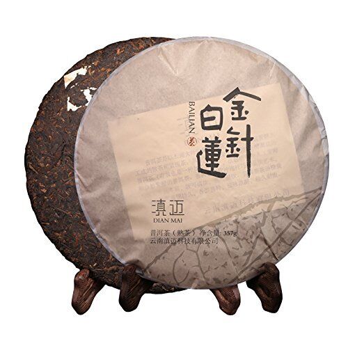 Dian Mai White Lotus puer tea cake 357g