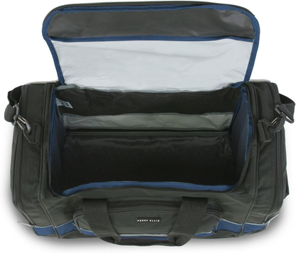 Perry Ellis 22" Business Duffel Bag, Black/Navy, One Size Black/Navy