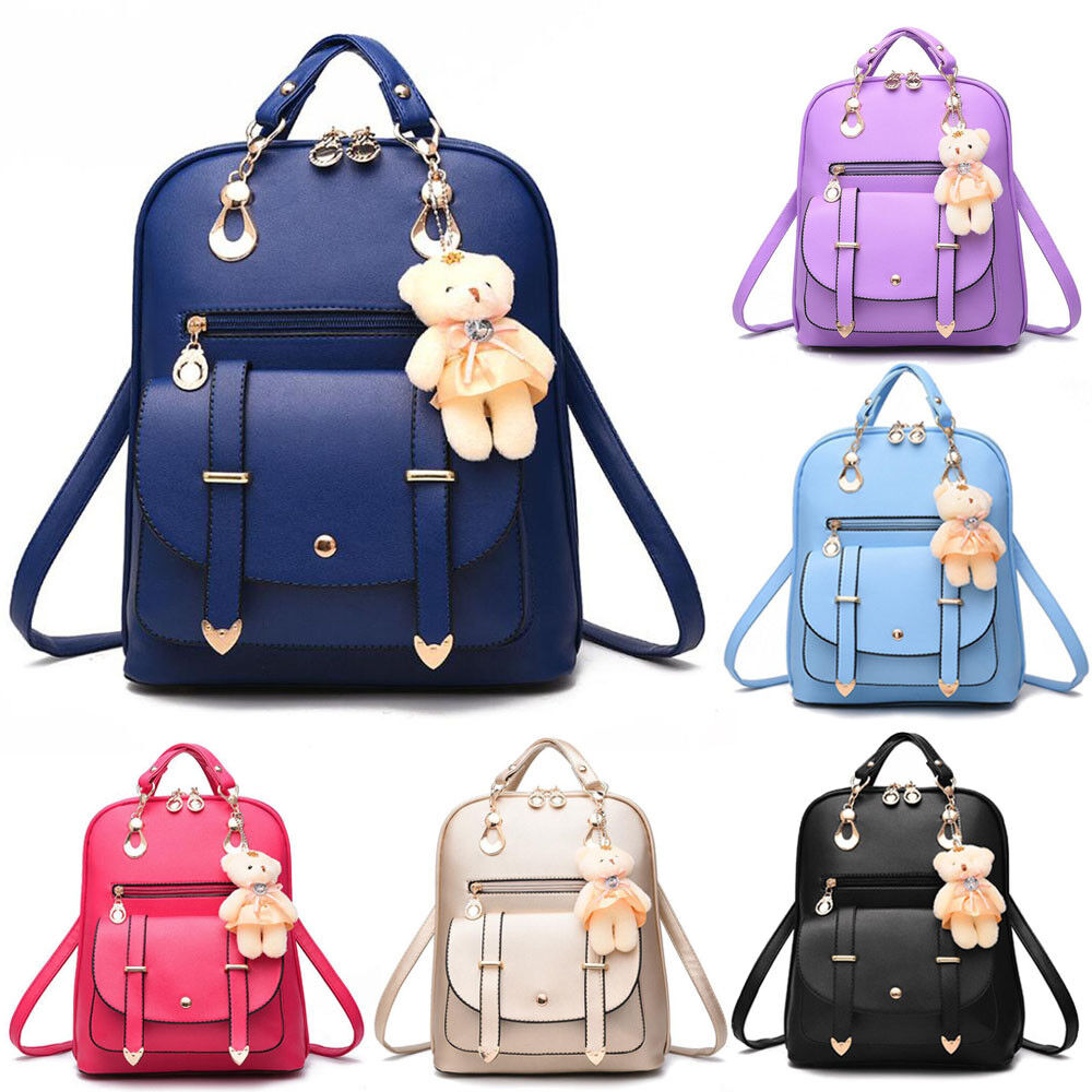 Womens Ladies Backpack Handbag Shoulder Travel School Bags Girl Rucksack Satchel