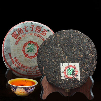 CNNP Zhongcha357g Aged Yunnan Pu-erh Tea Cake Raw Tea