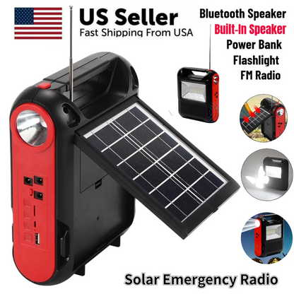 2023 Super Cargador de Bateria Multiuso Universal Con Panel Solar Radio Linterna