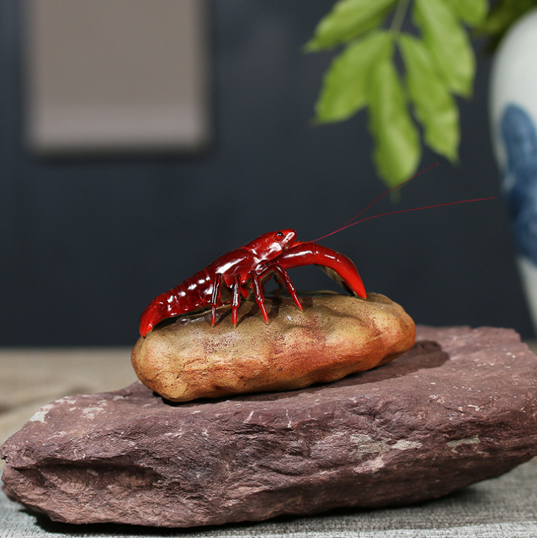 Purple sand color changing tea pet lobster stone toad Golden Toad Play Pet