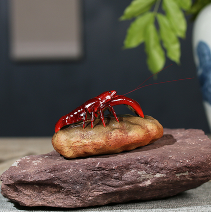 Purple sand color changing tea pet lobster stone toad Golden Toad Play Pet
