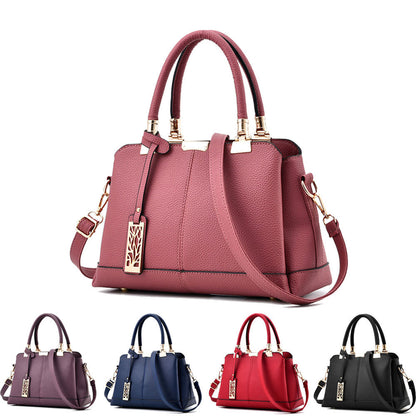 Women's Ladies PU Leather Satchel Handbag Shoulder Tote Messenger Crossbody Bag