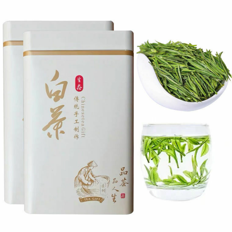 Anji Loose White Tea Chinese Organic Green Tea An Ji Bai Cha 250g Tea Gift Pack