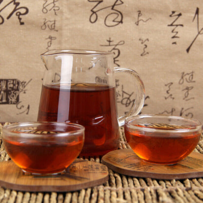 250g Yunnan Menghai Old Tree Shu Puerh High Quality Puer Material 7562 Tea Brick