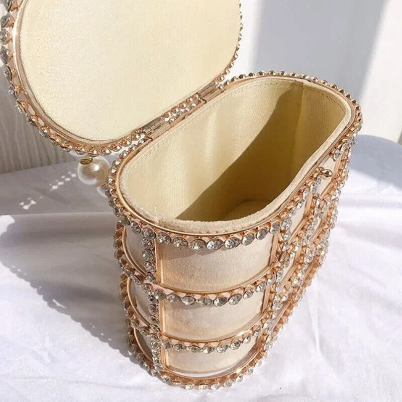 Diamonds Basket Evening Clutch Bags Women Handbags Ladies Wedding Party