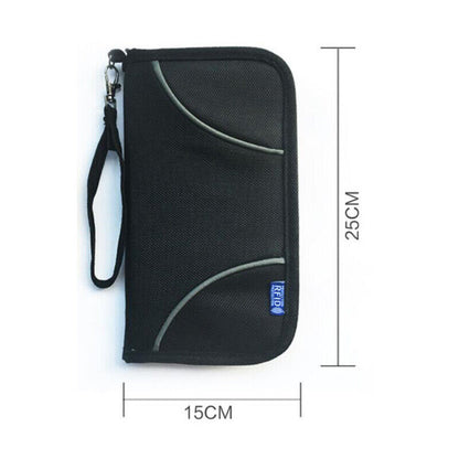 RFID Blocking Passport Organiser Travel Card Storage Bag Phone Pouch Antitheft