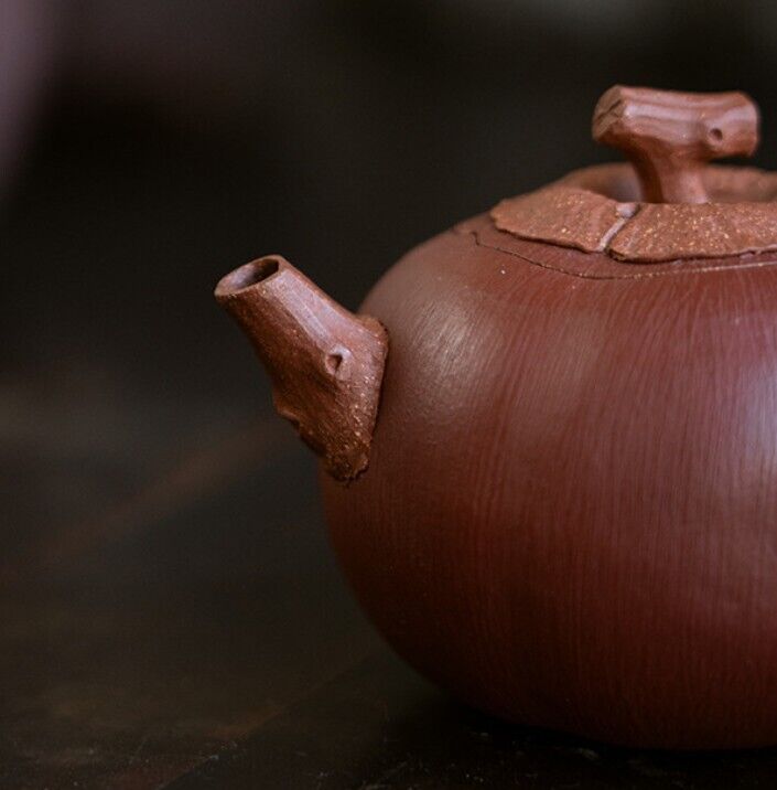 100cc chinese Yixing Handmade Zisha teapot ZhuClay Persimmon Gongfu Tea Pot