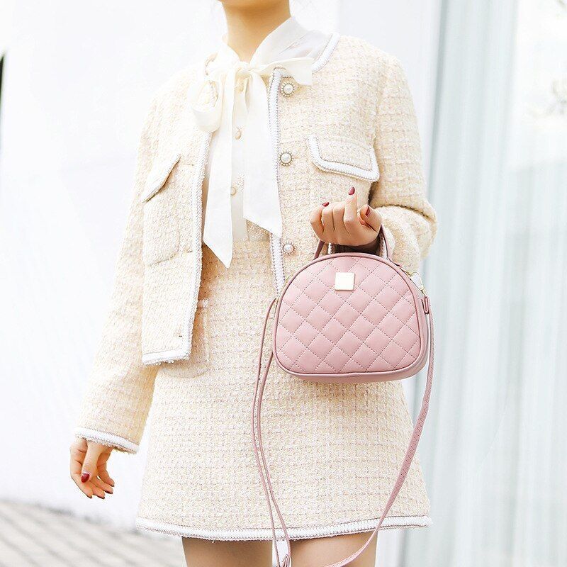 Crossbody Bags Synthetic Leather Embroidered Shoulder Purse Handbags Bucket Bag