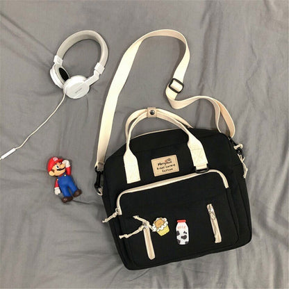 3 In 1 Backpack Teenage Girl Ring Travel Shoulder Bag Female Schoolbag Woman