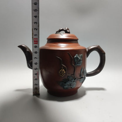Vintage Chinese Yixing Purple Clay Teapot Zisha Ceremony Ceramic Teacups Teapots
