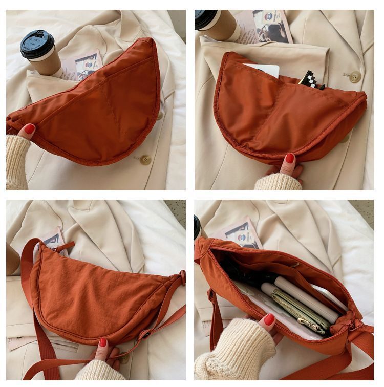 Nylon Hobos Crossbody Bag Shoulder Purse Large Tote Traveling Shopper Pouch 1 Pc
