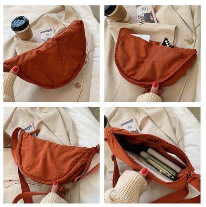 Nylon Hobos Crossbody Bag Shoulder Purse Large Tote Traveling Shopper Pouch 1 Pc