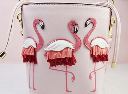 Women Leather Shoulder Bag Messenger Pouch Handbags Totes 16*14*12CM Art Cartoon