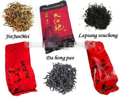 12 Bags 3Kinds of Flavors Tea Jinjunmei Lapsang Souchong Dahongpao Tea Black Tea