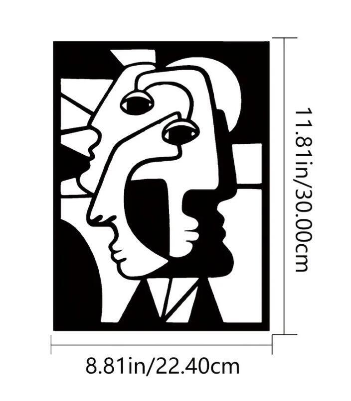 1pc Beastie Pie Portrait Metal Wall Decor, Living Room Office Wall Decor