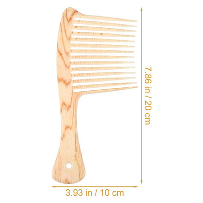 Comb Plastic Afro Beard Hair Pick Detangling Wide Hairbrush Styling Tool 20x10cm