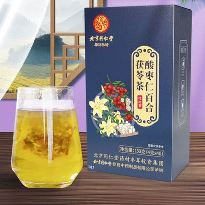 120g Ecology Poria Jujube Seed Herbal Tea Sleep Tranquilizing Herbs Health Tea