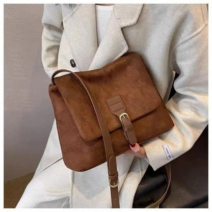 Bag Women 2023 Suede One Shoulder Crossbody Bag