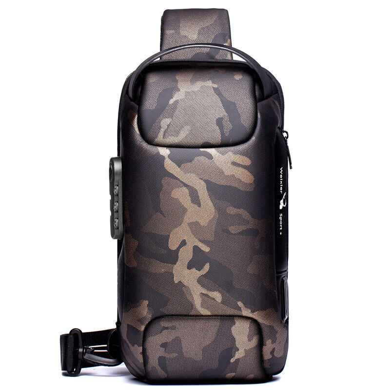 Sling Backpack Oxford cloth Waterproof&Anti-theft Crossbody Bag Outdoor SportBag