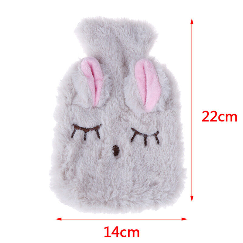 Cute PVC Relief Stress Pain Hot Water Bottle Bag Soft Reusable Hand WarmerA D QH