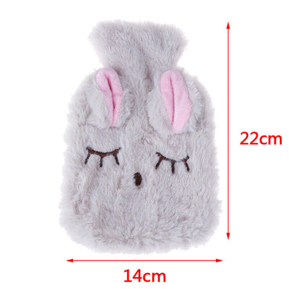 Cute PVC Relief Stress Pain Hot Water Bottle Bag Soft Reusable Hand WarmerA D QH