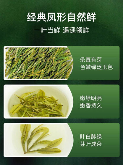 艺福堂茶叶明前特级春茶绿茶 天仙白茶 正宗安吉原产嫩芽 100g 罐装 Anji white Tea Chinese tea 经典凤形 鲜爽清甜