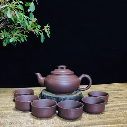 Chinese Yixing Zisha Clay Handmade Exquisite Teapot （上新桥 底款：顾景舟）