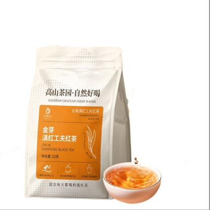 Yunnan Dian Hong Premium Strong Aroma Golden Dian Hong Gold Bud Tea 12g