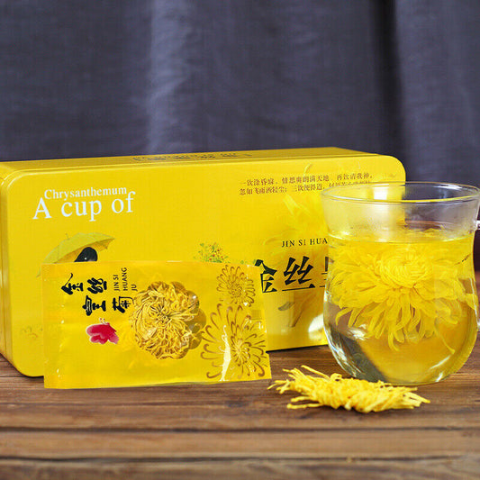 9 grams per flowerA cup of Mount Huangshan chrysanthemum Organic flower tea