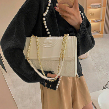Leather Bags Women Rhomboid Large-capacity One-shoulder Messenger Bag Wallet