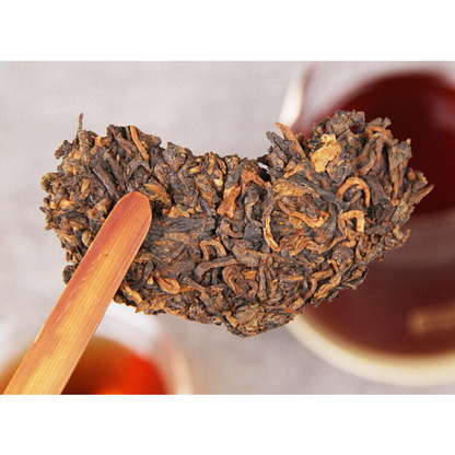 Tea Cake 357g Black Tea Yunnan Pu'er Tea Pu'er Tea Ancient Tree Pu'er Ripe-