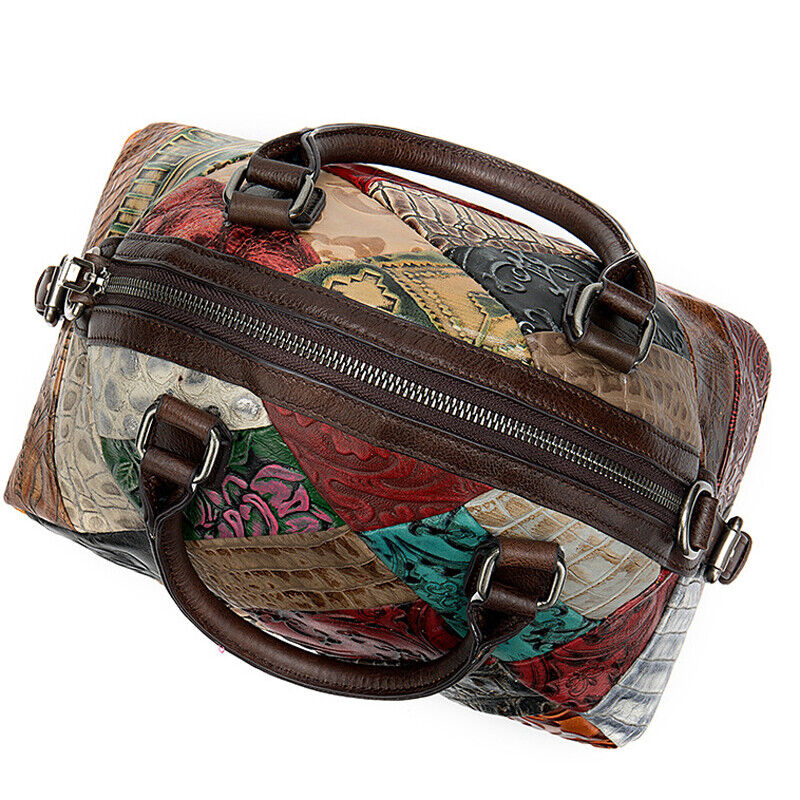 Designer Women'S Genuine Leather Multi-color Handbag Satchel Tote Shoulder Bags