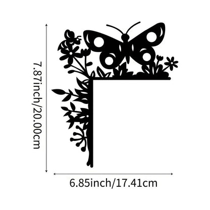 Metal Butterfly Decorative Wall Stickers Door Corner Decorations Door Frame
