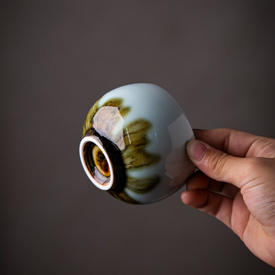 Unique Ceramic Teacup Chinese Kung Fu Cup 130ml