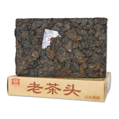 250g Menghai Dayi Lao Cha Tou Tea Pu-erh Ripe Puer Brick Ancient Tree Lao ChaTou